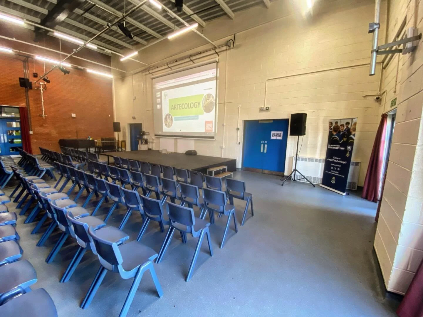 Awaiting 100 students at @miltoncross_academy !!