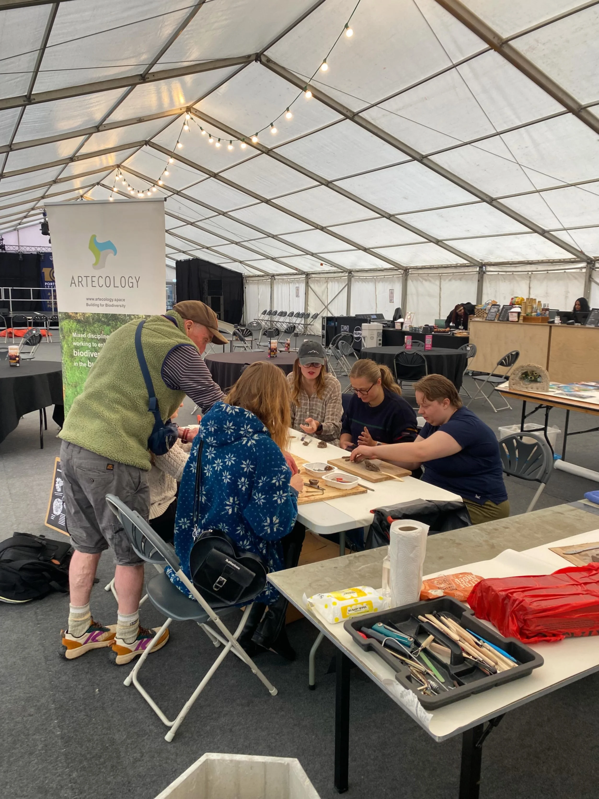 And we&rsquo;re off!! Habitat Harbours drop-in workshop is underway with our delivery partners @cityartsportsmouth All part of Guildhall Squared @portsmouthguildhall