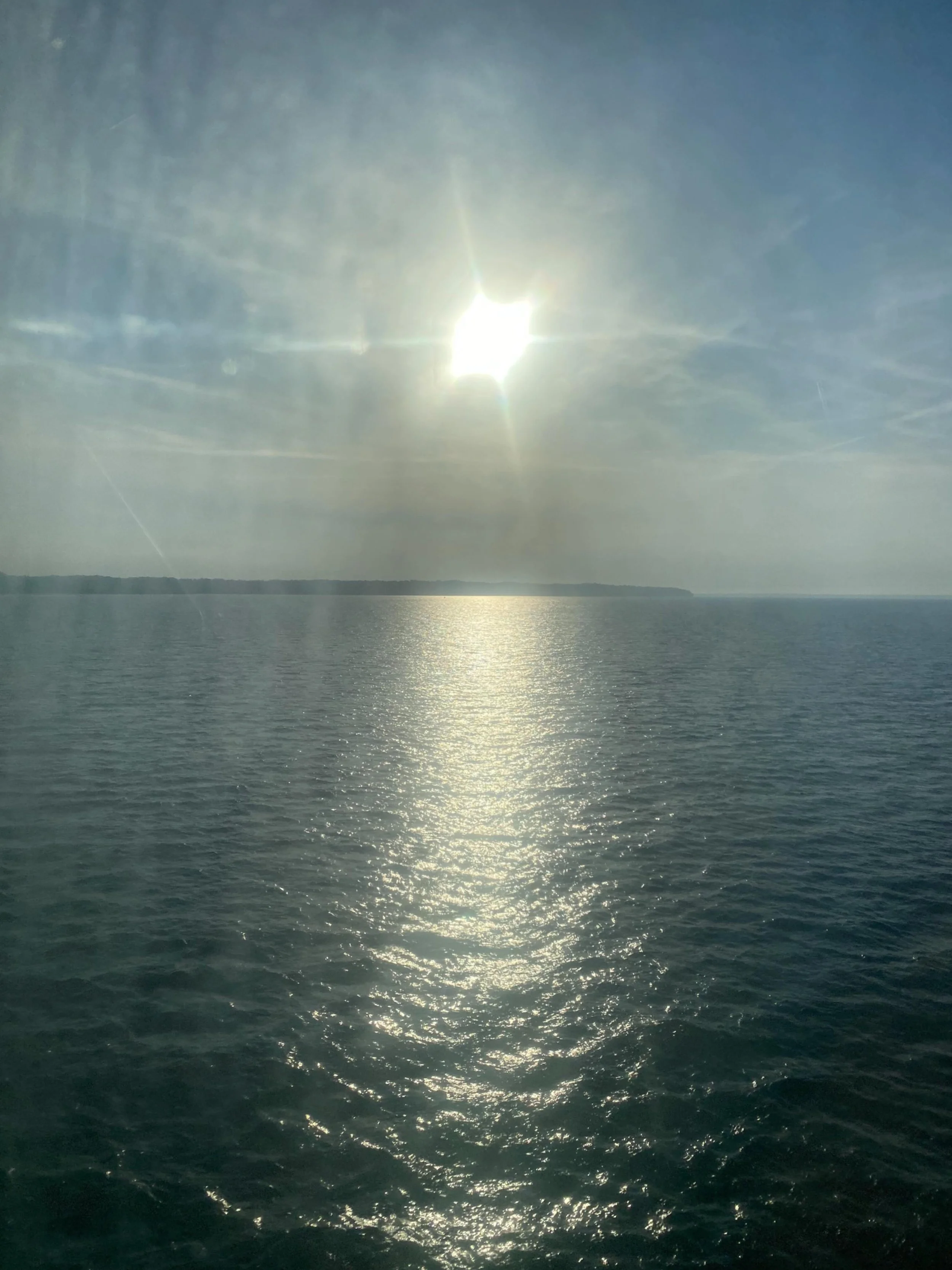 Back to the Biosphere. 
As seen through grimy ferry windows.