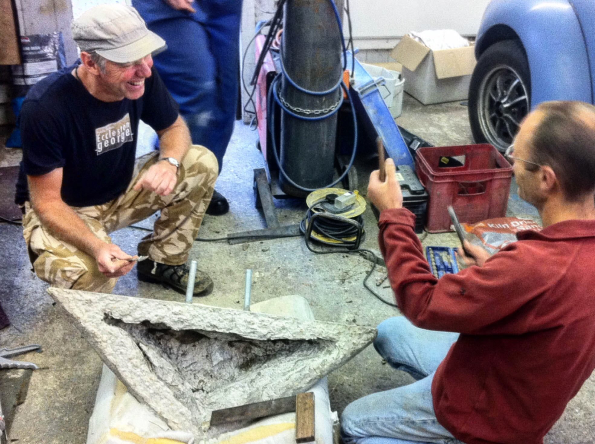 Photo: 2013 in @davebadman &rsquo;s workshop. 

The Bouldnor Type Vertipool that we were prototyping back then has, for us, become the invention that keeps on giving! 13 years later, same product, different question, new field test about to begin!!