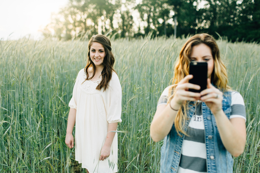 When you've photographed your clients for the 5th time, they steal your camera to take images and you snapchat it :P