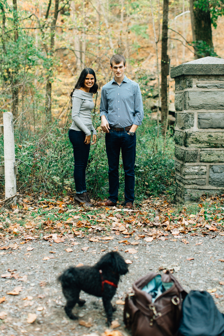 when dogs arrive on engagement sessions randomly, haha :)