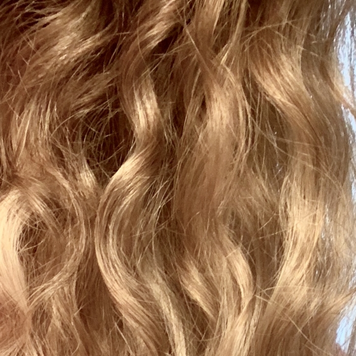 The products helped my curls look smooth and shiny