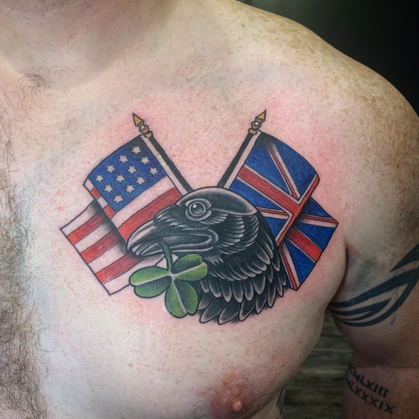 Crow, shamrock and flags for Rich. Thanks man!