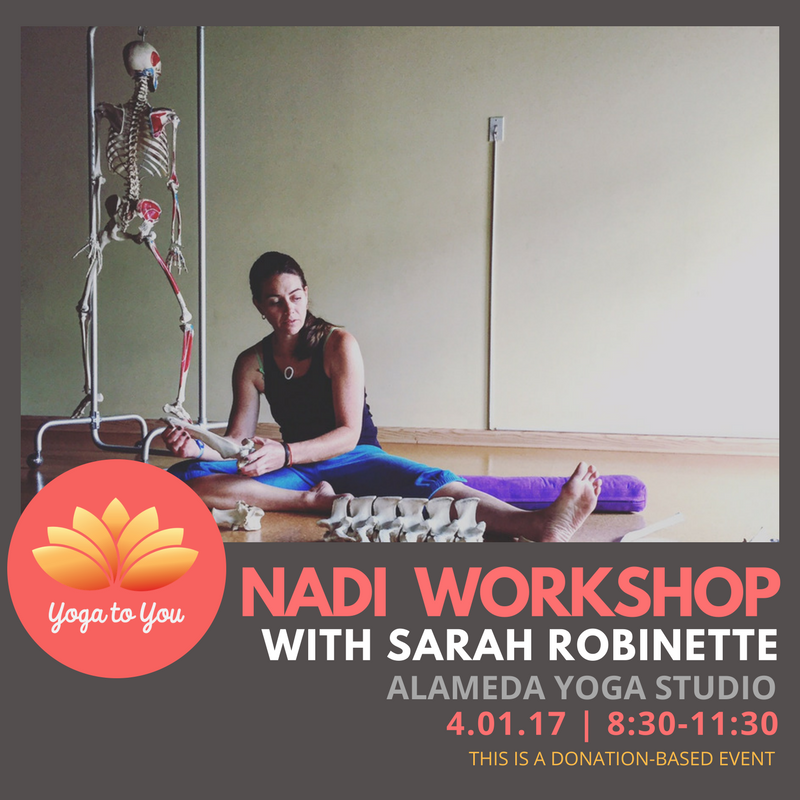 CANCELED! Nadi Workshop with Sarah Robinette (Donation-Based Event)