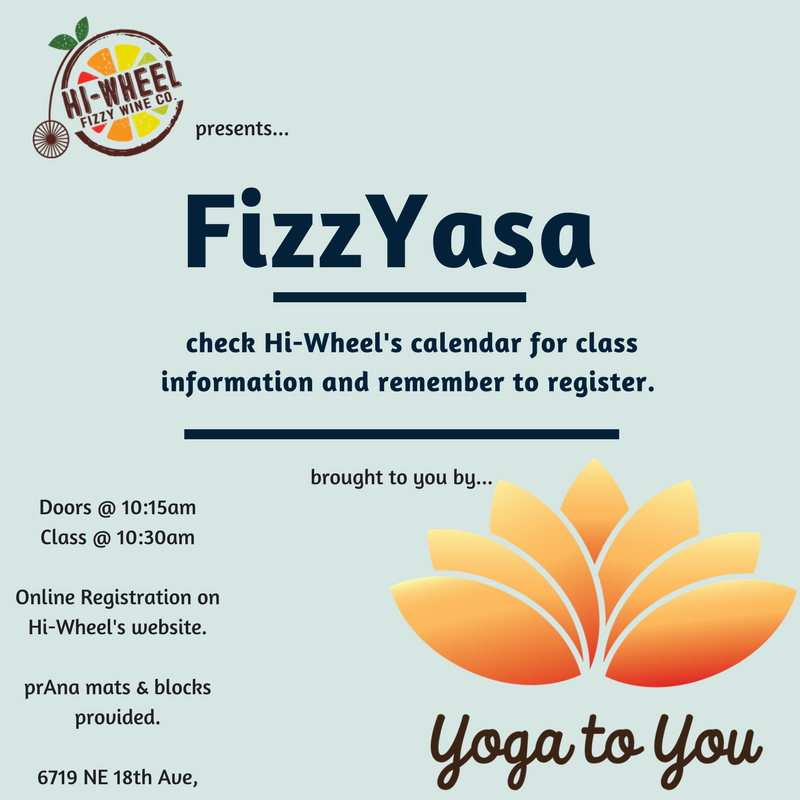 FizzYasa Yoga at Hi-Wheel Fizzy Wine Taproom 