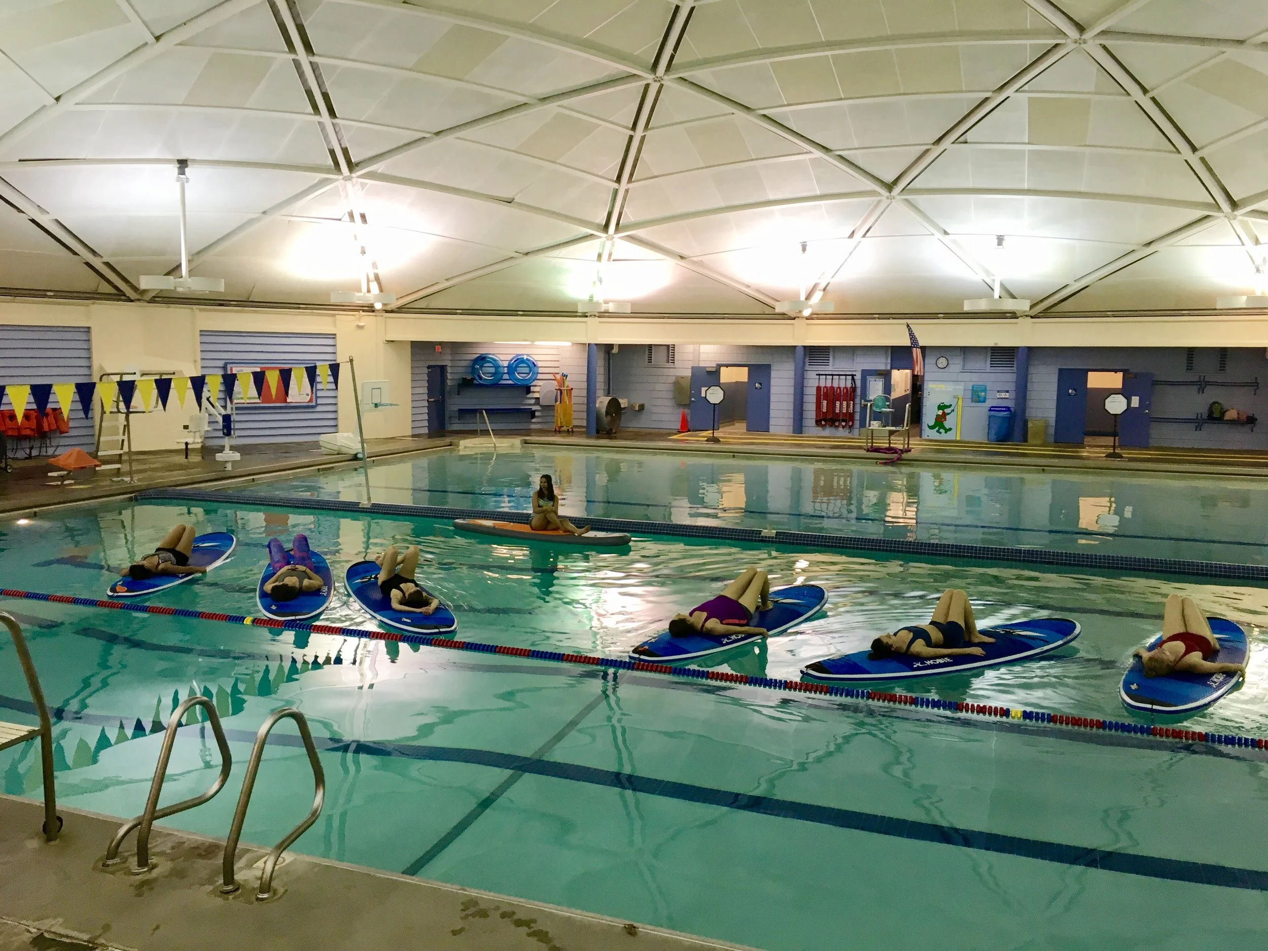 SUP Yoga Pool Session