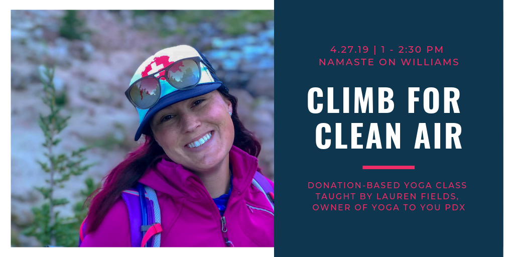 Climb for Clean Air: A Donation-Based Yoga Class