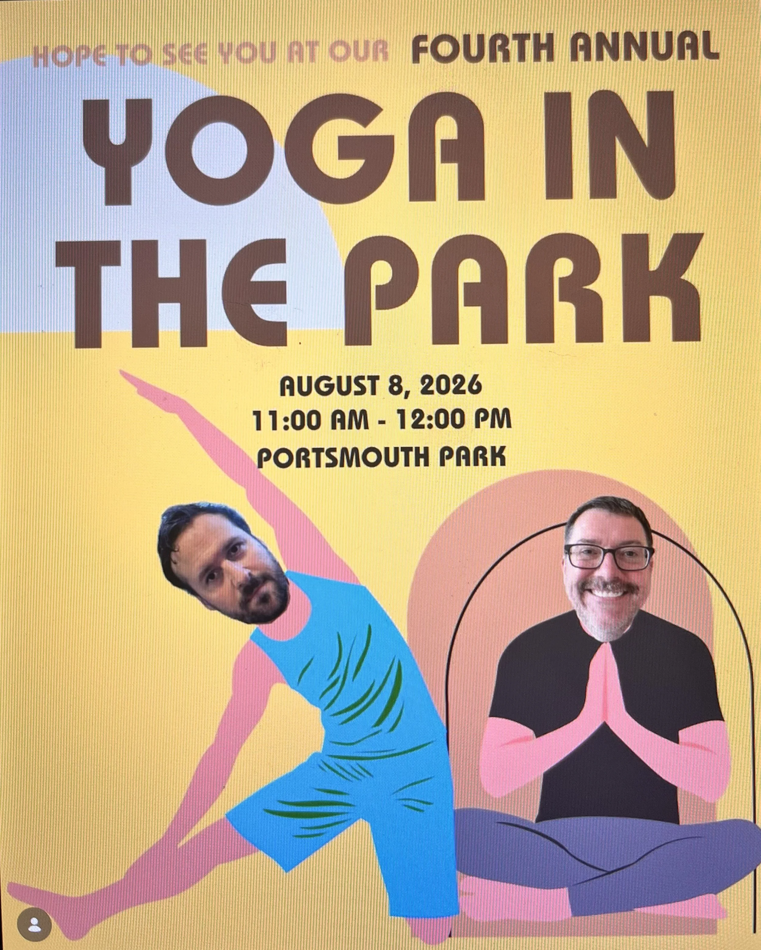 Piece of PDX Yoga in Portsmouth Park 