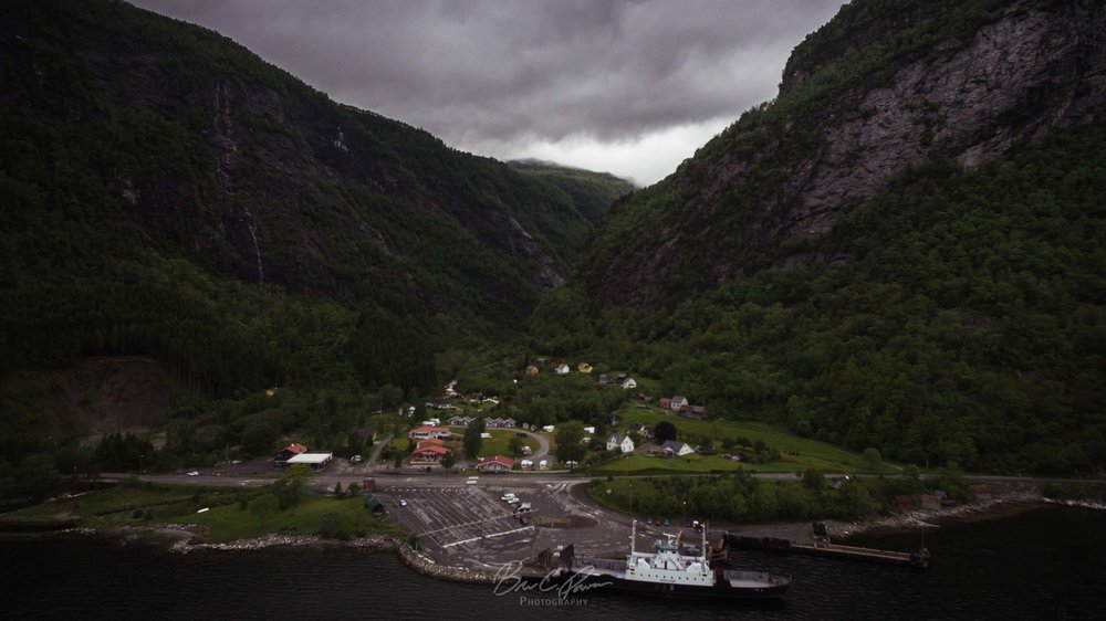 Drone Shot Hardangerfjord Norway