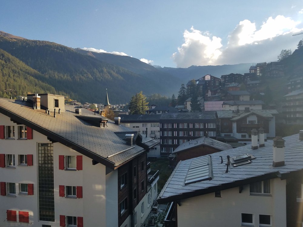View from Zermatt, Switzerland AirBNB