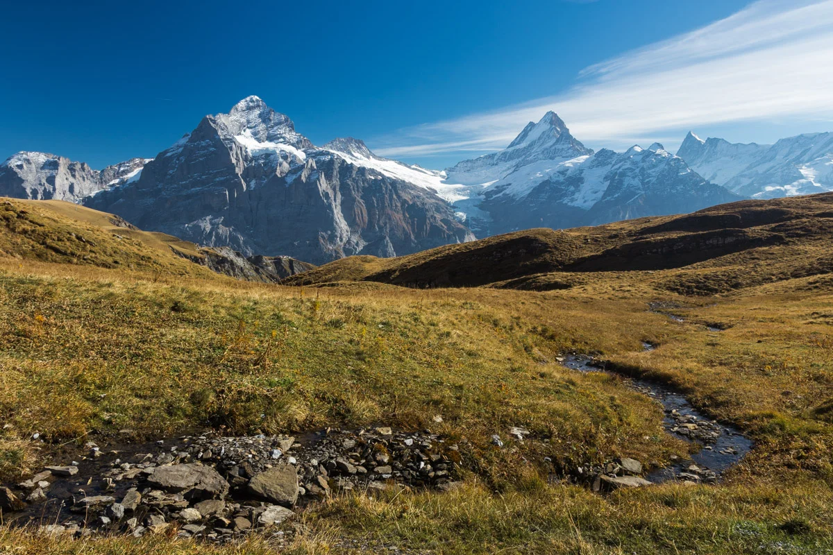 First, Switzerland walk to Lake Bachalpsee