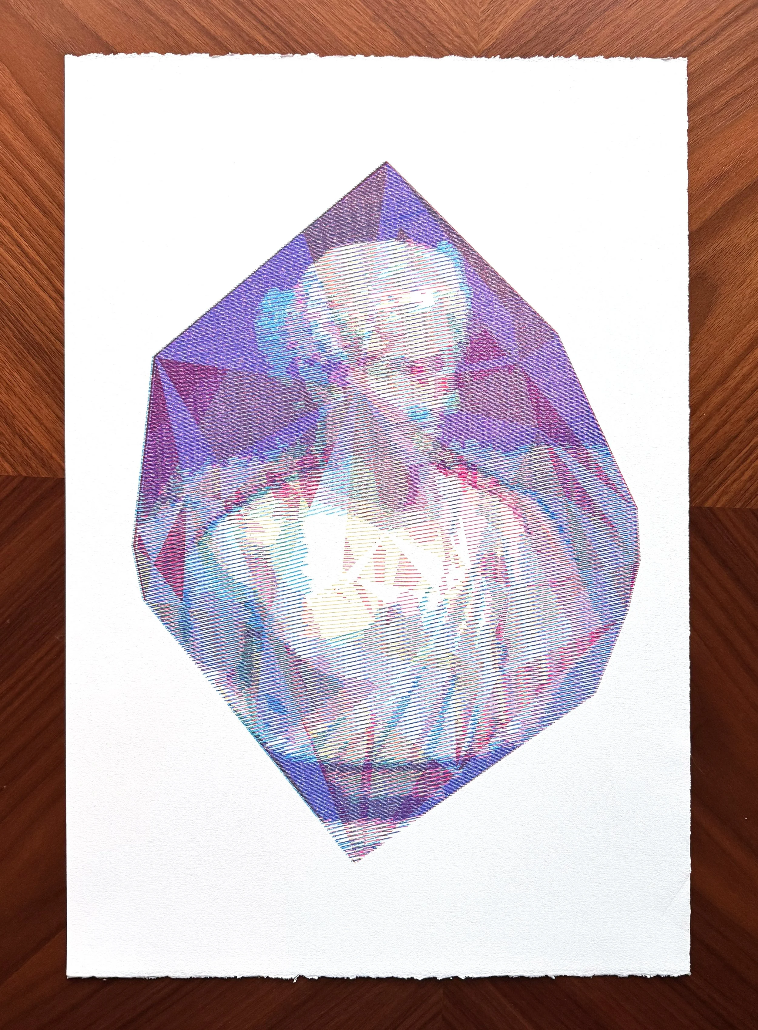 Holy Object 22x15 Plotted Monoprint.jpeg