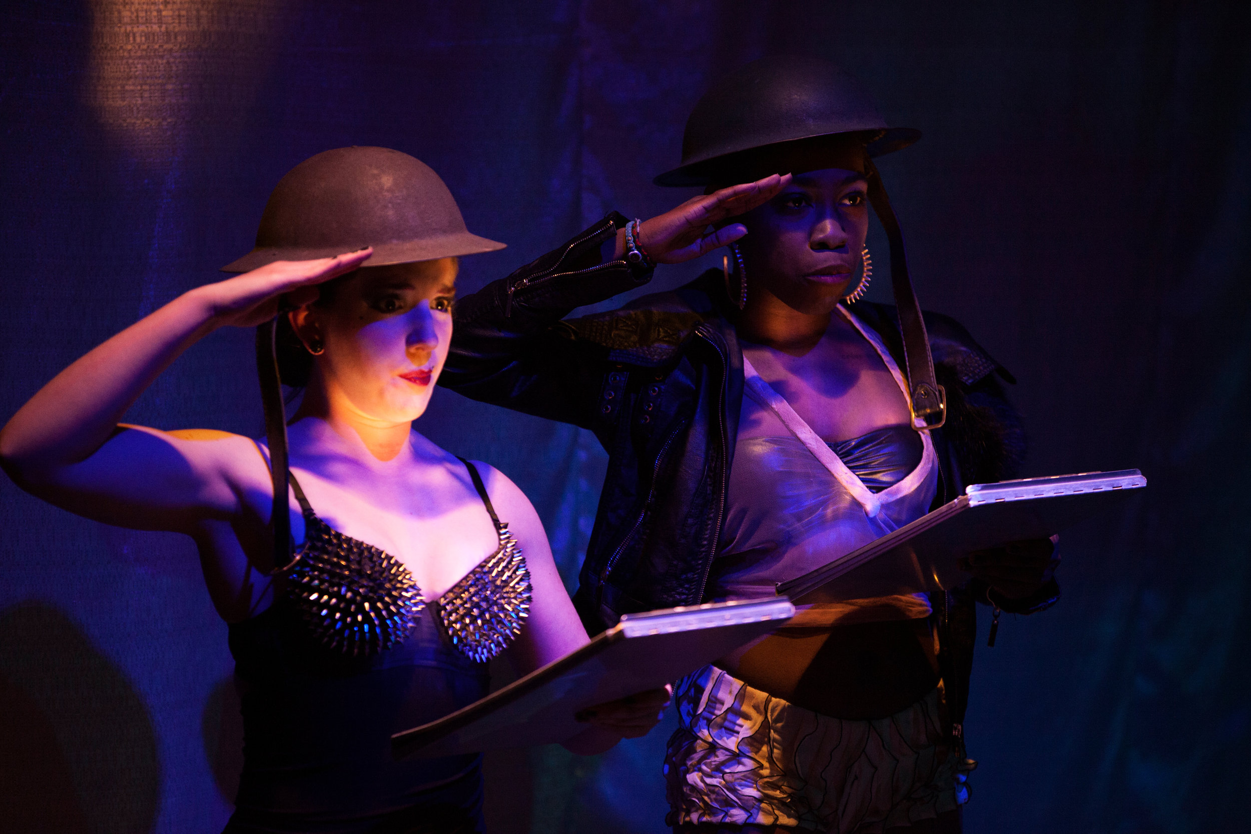 Kombat Kabarett, a 1919-era cabaret, culmination of UMKC Brecht Course photo by Jeff Rumans