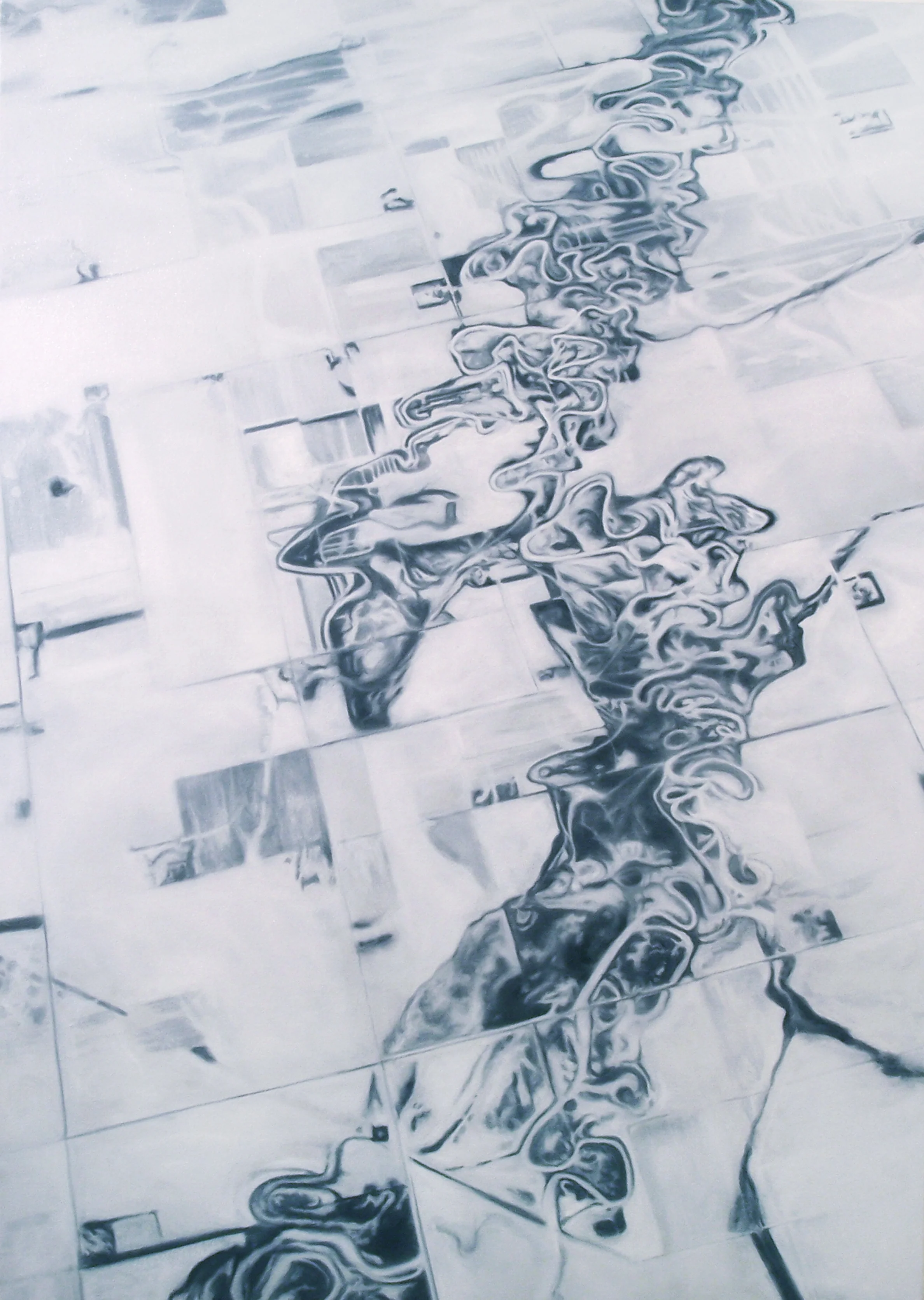 Aerial, Oil on Canvas, 48"x34"