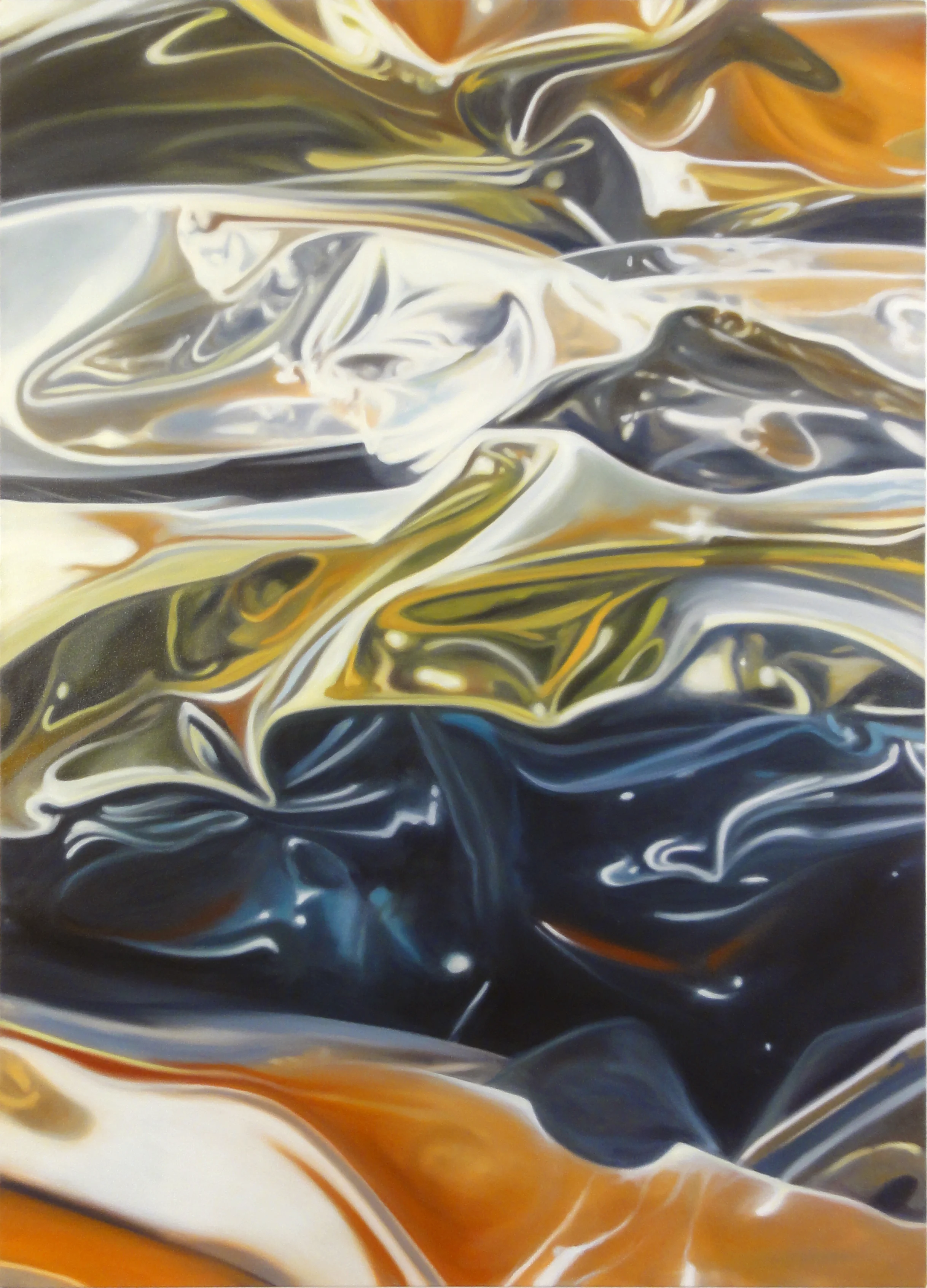 Crushed Chrome, Oil on Canvas, 48"x34"