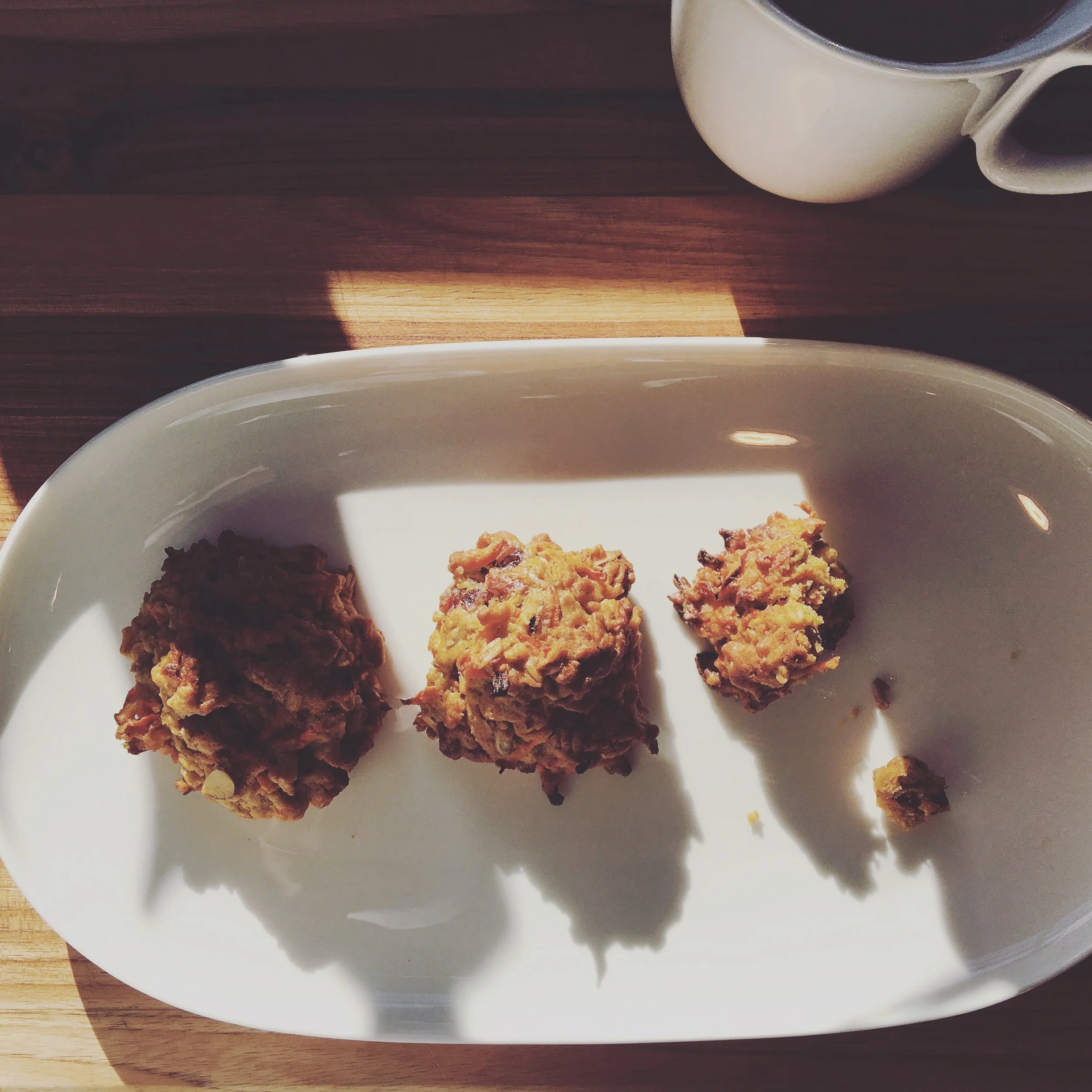 Carrot Date Almond Breakfast Cookies