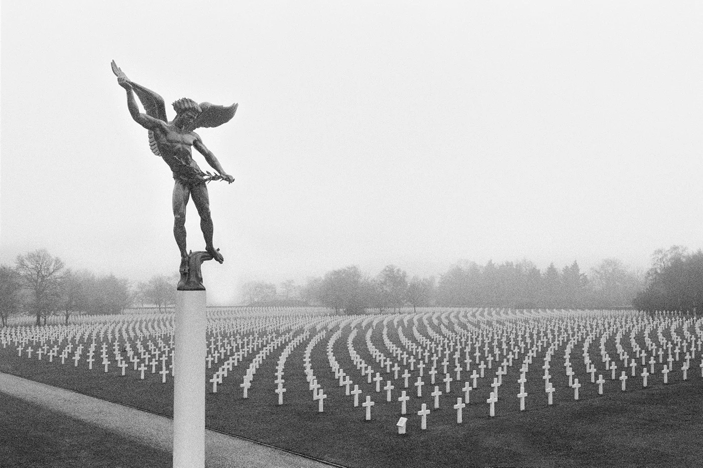 Man In The Fields Henri-Chapelle American Cemetery, Aubel, Belgium