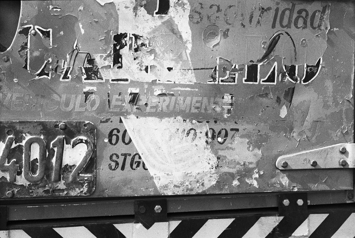 Peeling Paint on Back of Truck, Portland, Oregon