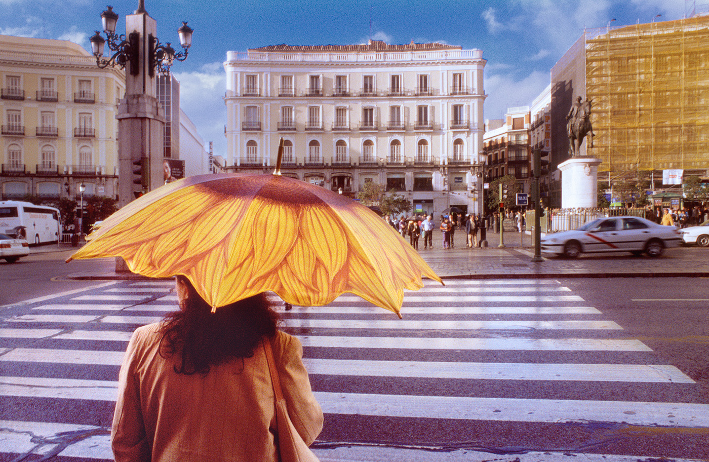 Woman with Parasol, Madrid, Spain