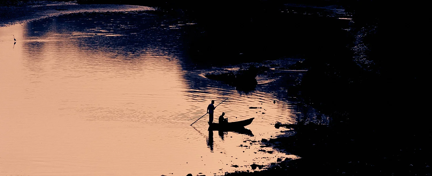 Boat on the Yamuna River, Agra, India