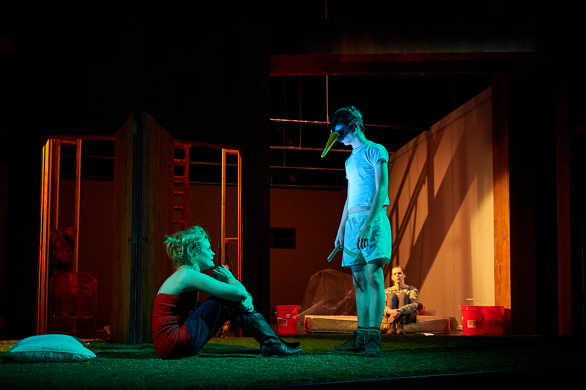  Colgate University theater students perform the spring production of A Map of Virtue, an Obbie award winning play by Erin Courtney. Directed by April Sweeney, Scenic and Costume Design by Anya Klepikov, Sound Design by Mike Weiss, Lighting Design by