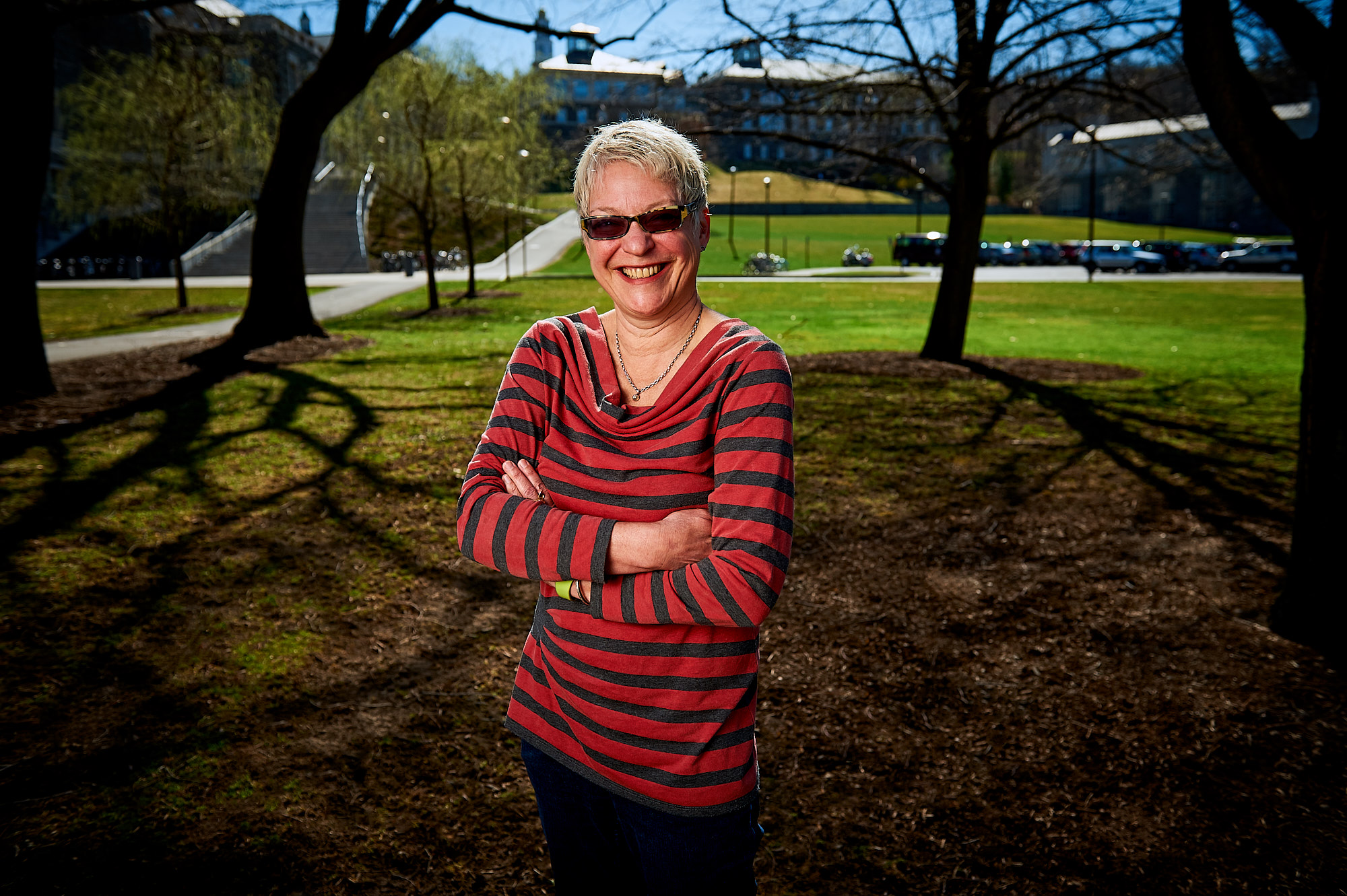 Kathy High, Associate Professor of Video and New Media at Rensselaer Polytechnic Institute, photographed on the Colgate University Campus
