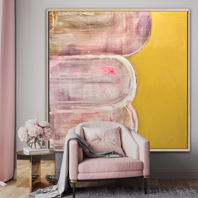  INSTALLATION VIEW  Superstar   Acrylic on canvas, 60 x 60 inches 