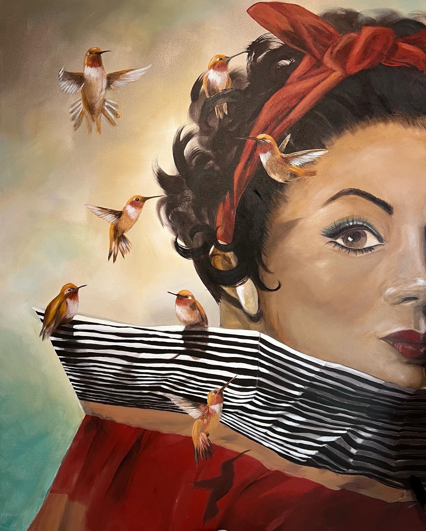 What’s On Your Mind Acrylic on canvas, 60 x 48 inches