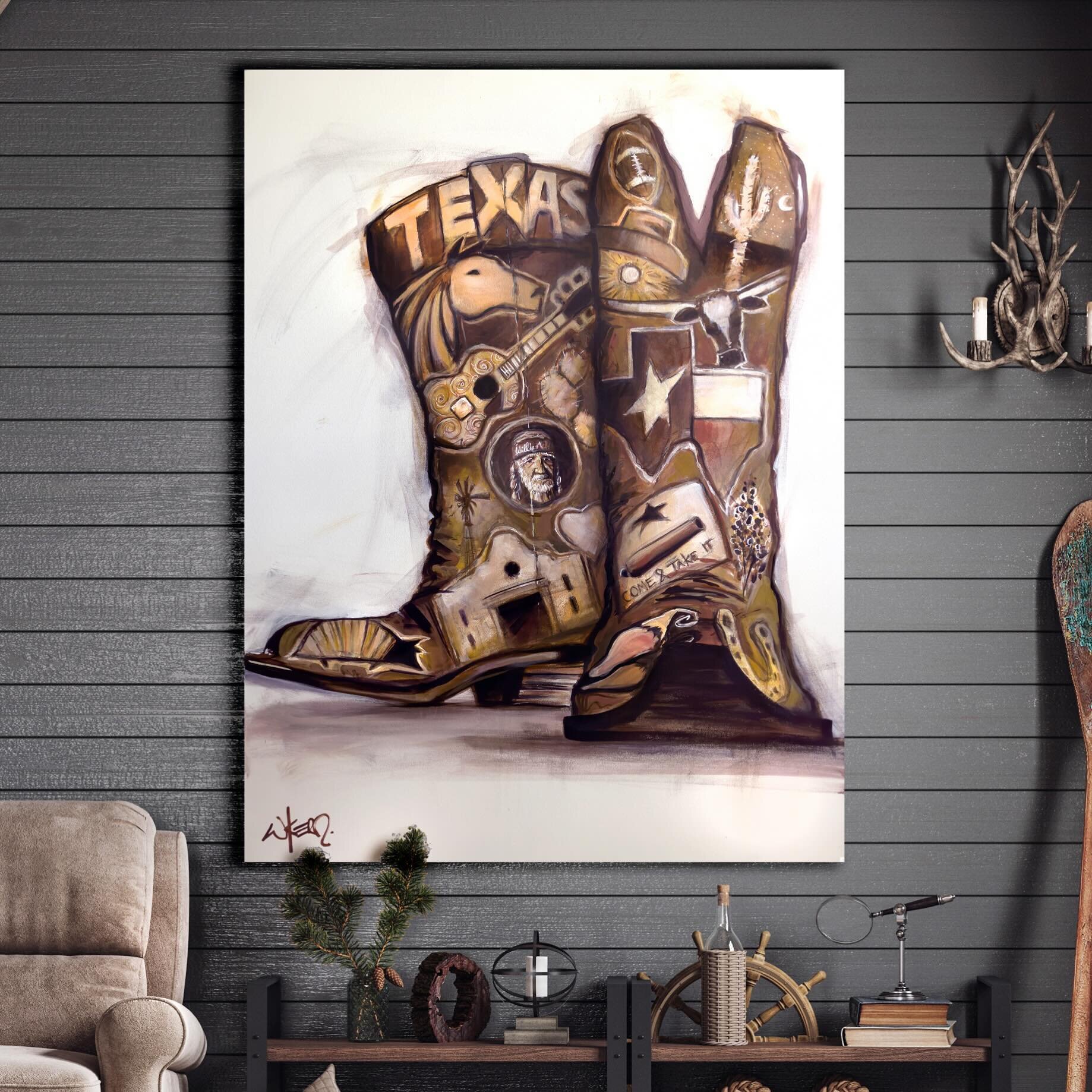 Hi friends!!!

I&rsquo;m doing a sale for the next 48 hours through my website&hellip; For the next 48 hours everything will be 20% off! 

just enter the code &ldquo;SPRING24&rdquo; a check out!🐎

this painting of mine called, &ldquo;Texas Essential