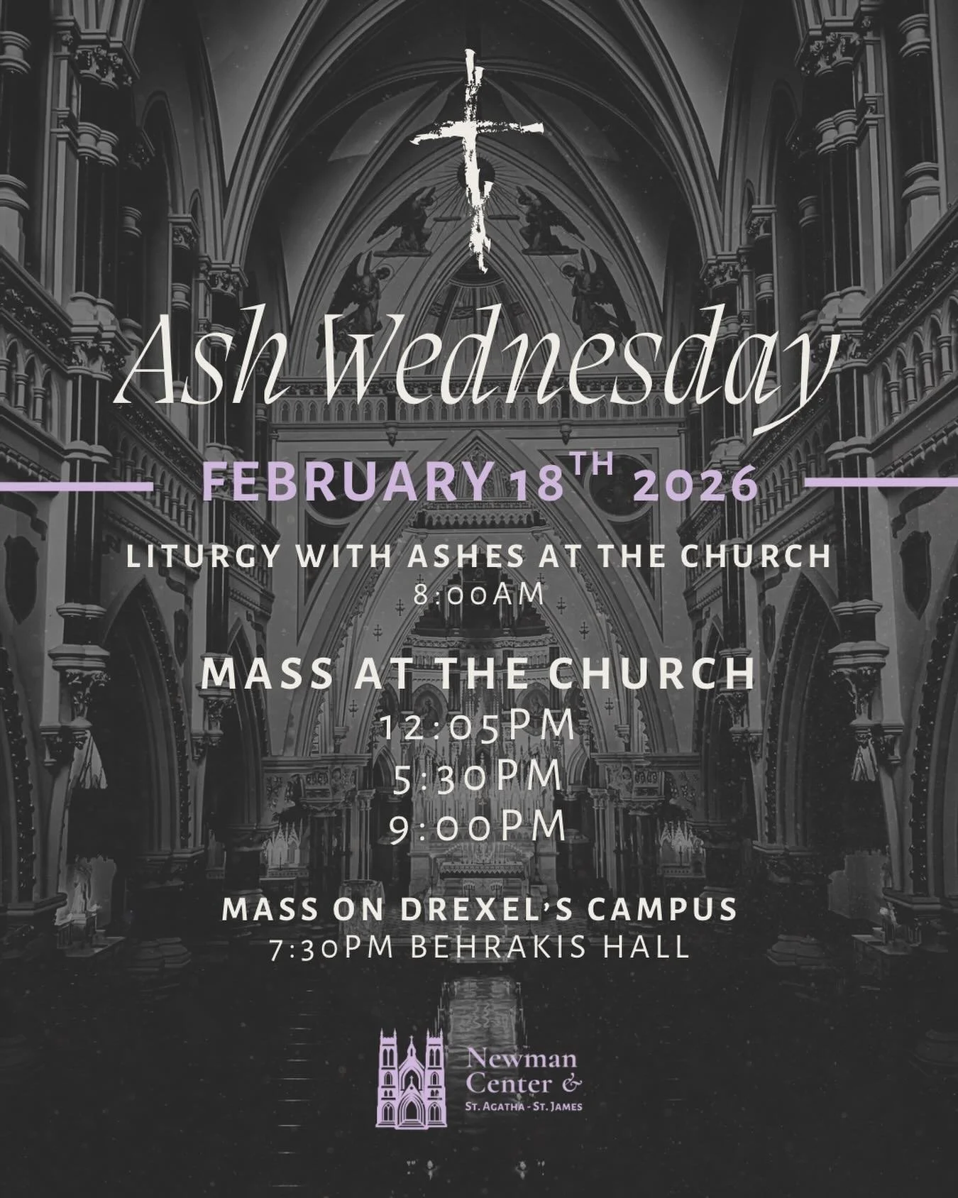 Ash Wednesday is around the corner! Join us next Wednesday, February 18th, as we kickoff the Lenten season! And stay tuned for other ways to live your Lent this year ➕