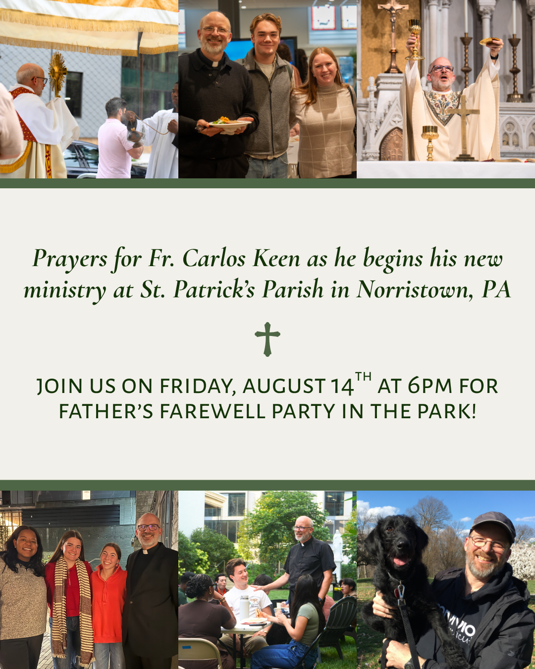 Fr. Carlos Keen Beginning New Parish Assignment