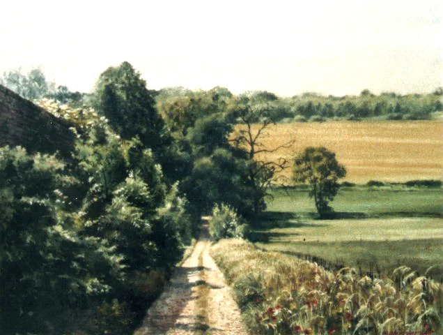 Misbourne Valley - water colour