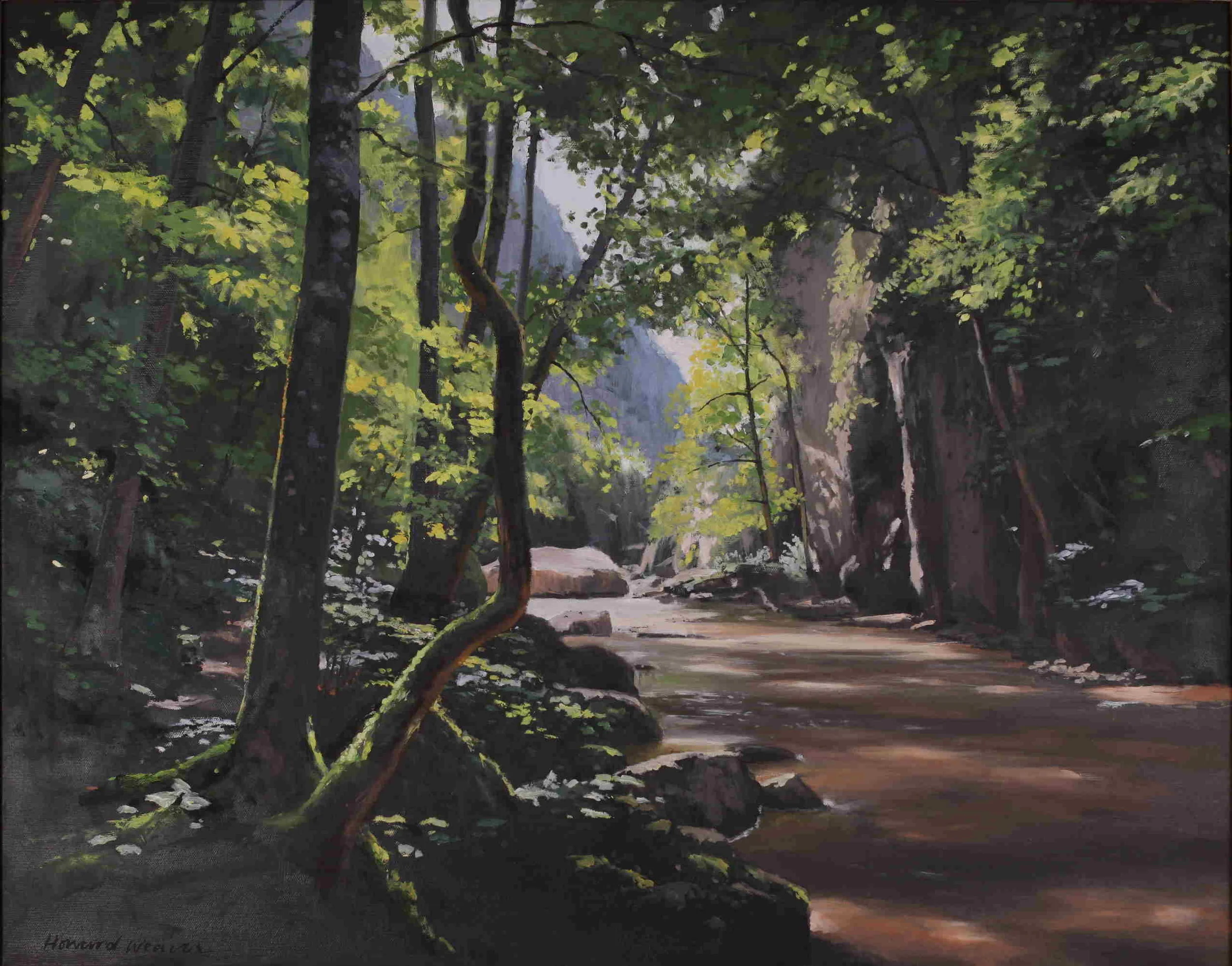 Vargyas Gorge - Transylvania / oil on canvas