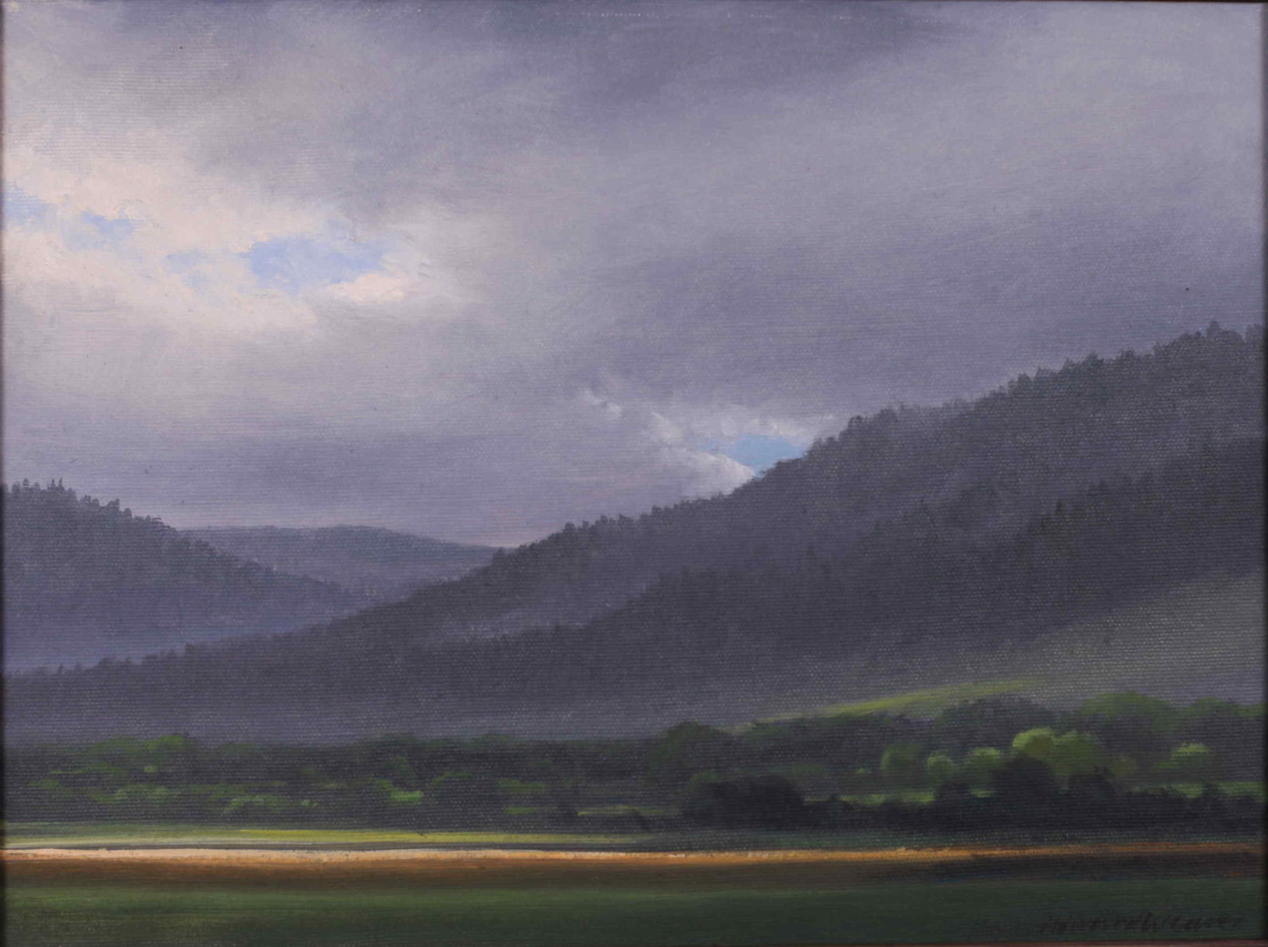 After the storm, Transylvania. Oil on canvas.