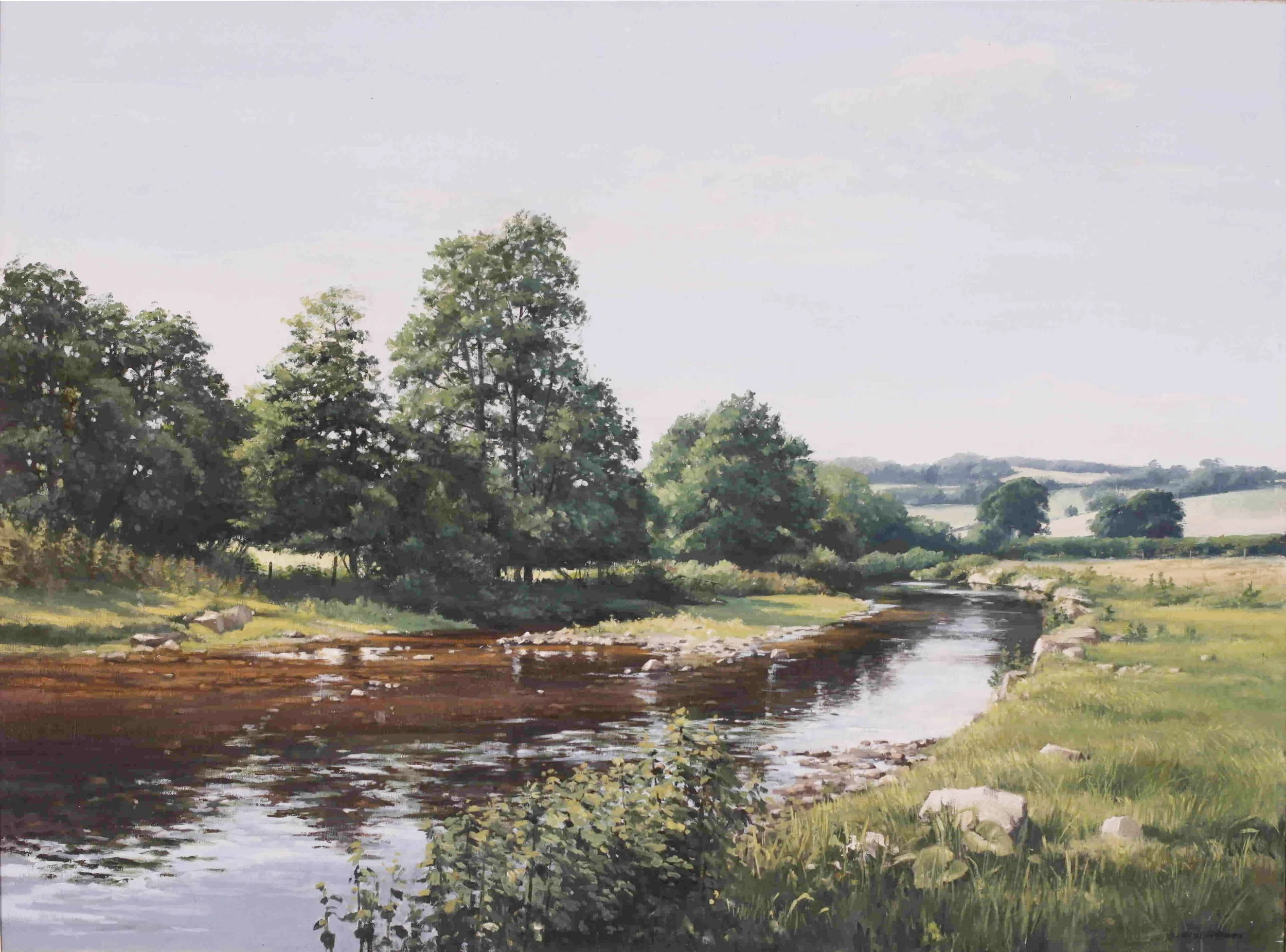 River Coly - oil on canvas