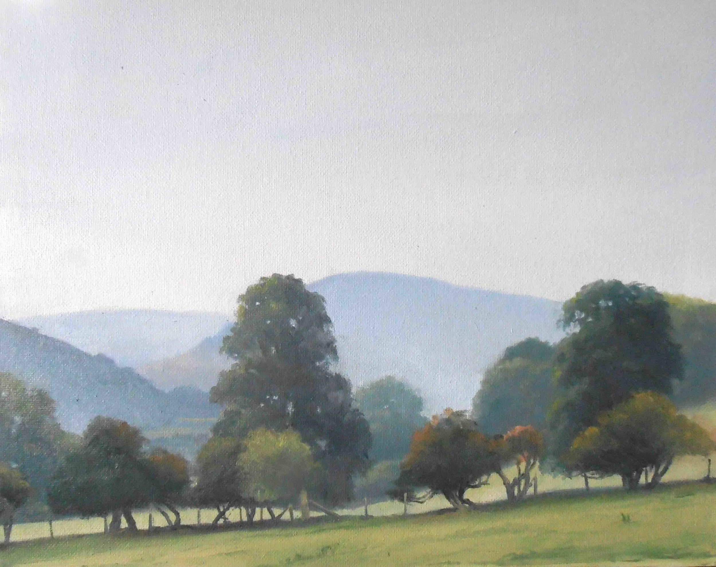 Rain in Radnor valley (oil)