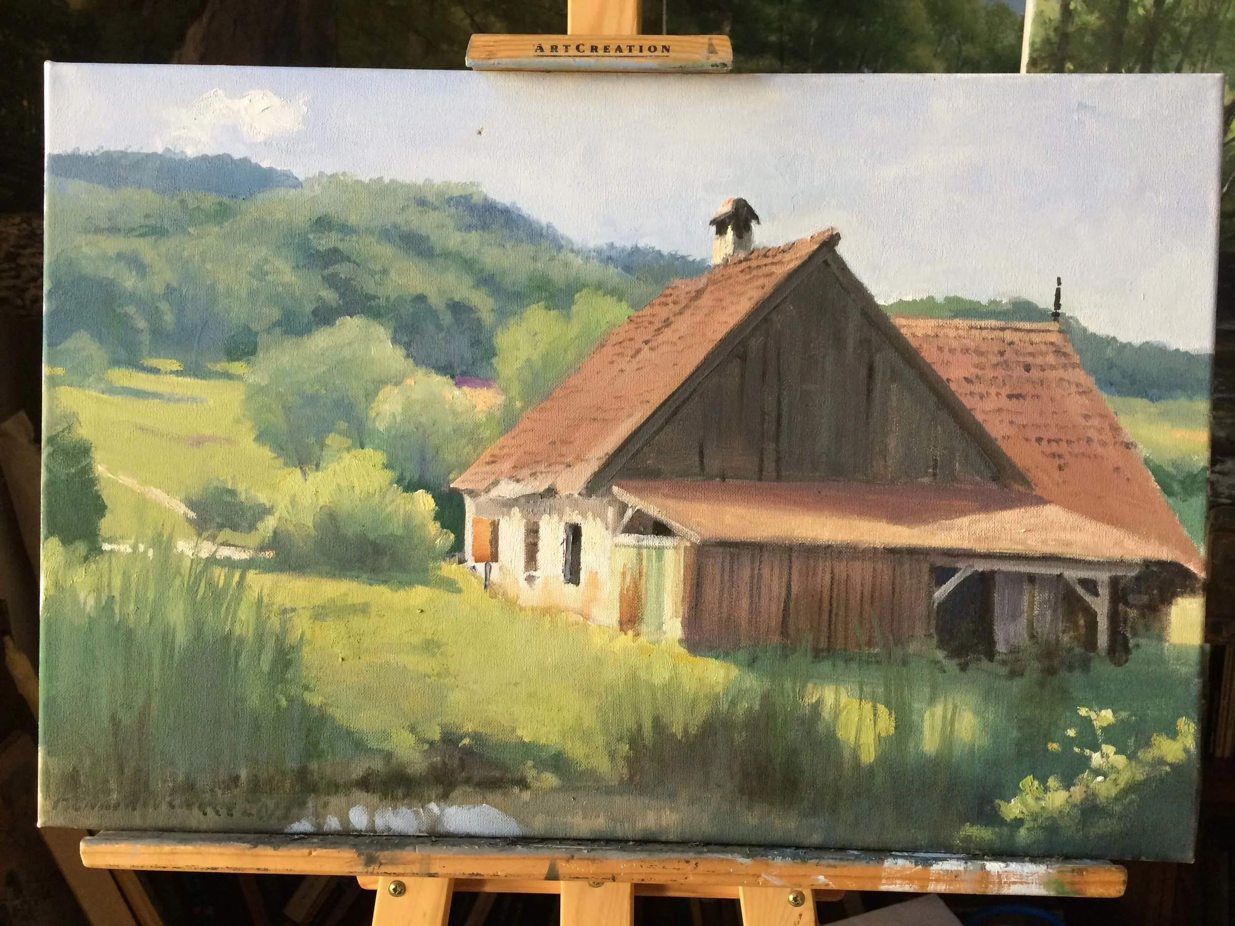 Old mill, Tekse, Transylvania (oil)