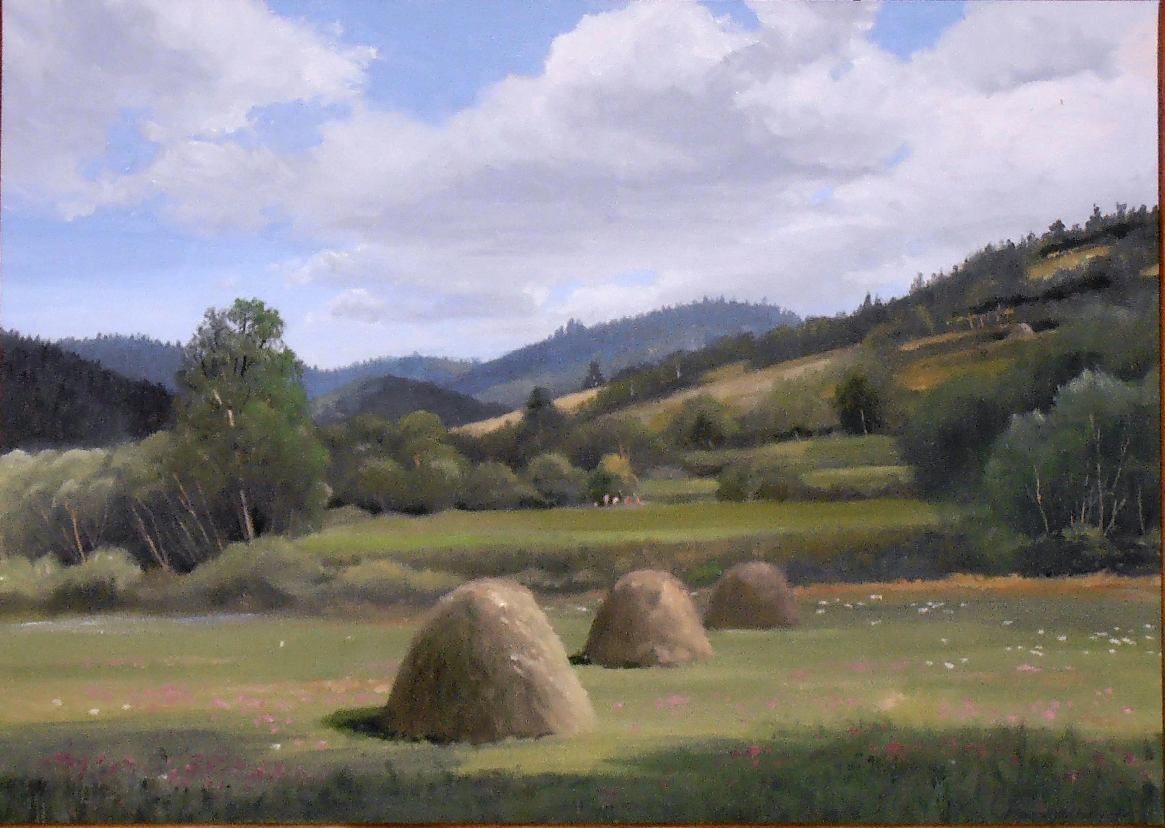 Haystacks, Transylvania(oil)