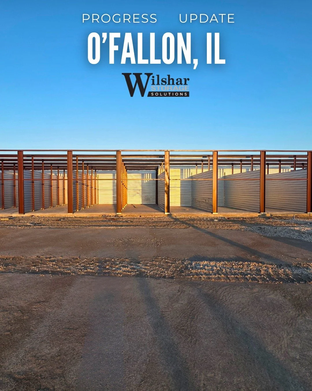 O&rsquo;Fallon, IL Update.
The frame is up, and siding is starting to go on for this upcoming storage facility. More progress coming soon.