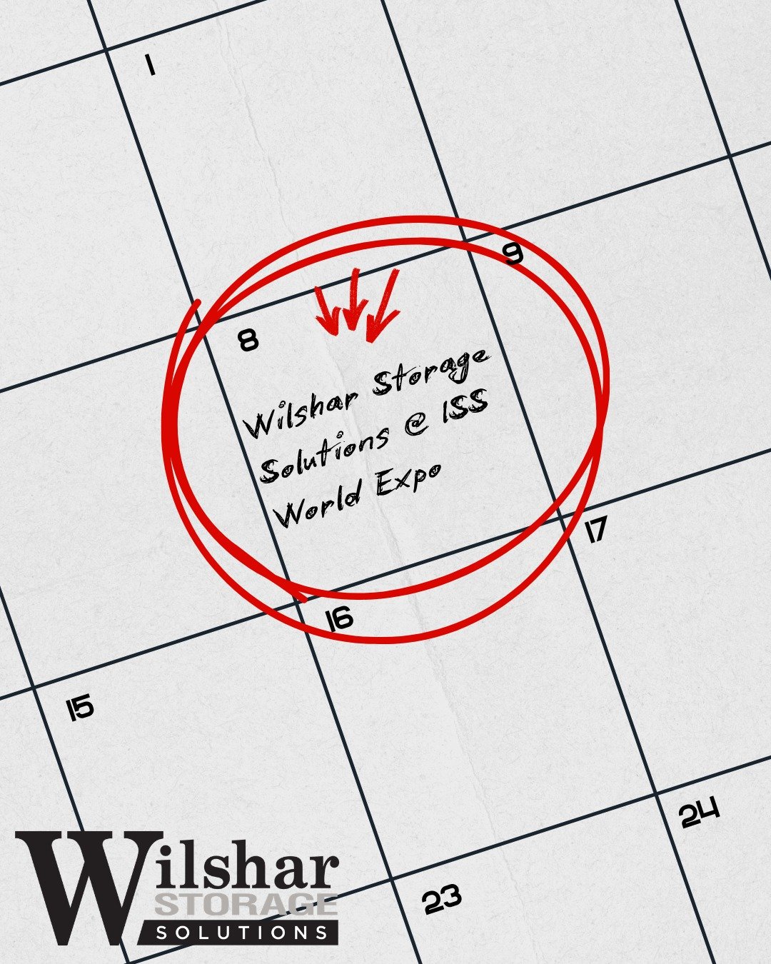 Save the date!
Wilshar Storage Solutions will be attending the ISS World Expo in Vegas!
Let&rsquo;s connect while we&rsquo;re there!