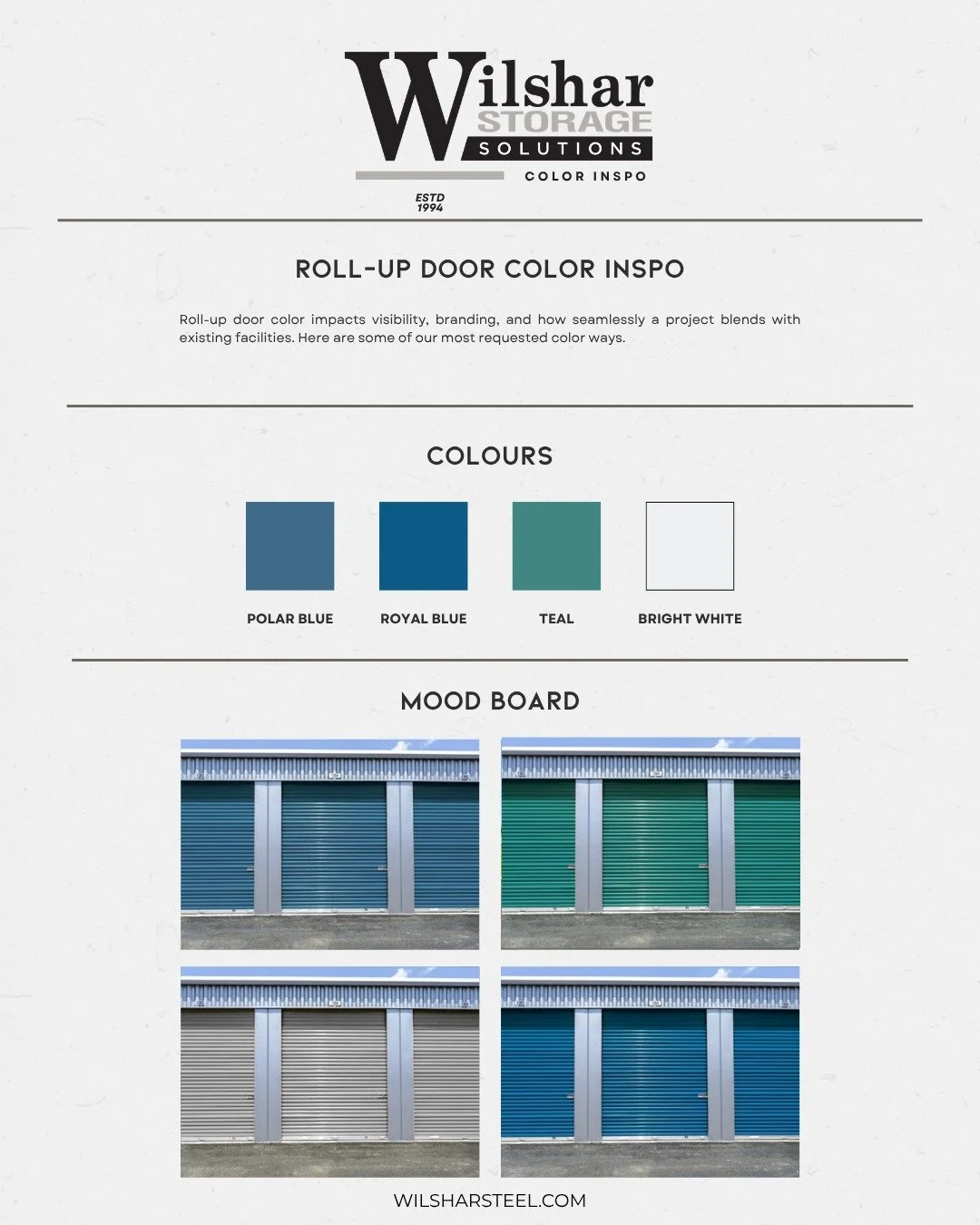 Your storage facility, your statement.

#SelfStorage #StorageDesign #CommercialConstruction #MetalBuildings #StorageFacility #ConstructionDesign #WilsharSteel #StorageSolutions #ExteriorDesign #BuildWithSteel #IndustrialDesign #ProjectInspo #ColorIns