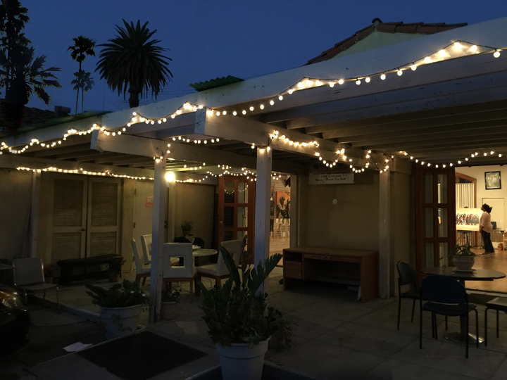 PATIO The patio can be a extended space to your function. Set with twinkly party lights and seating it brings the outdoors in.