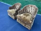 Pair of Mid Century Modern Crushed Velvet Swivel Chairs 4.jpg