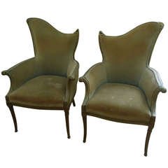  French Art Deco Armchairs