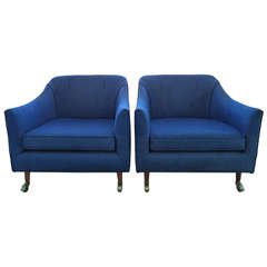Pair of Dunbar Club Chairs