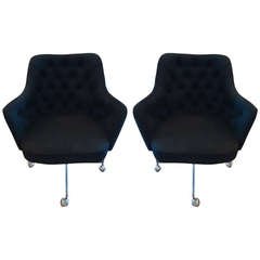 Pair of Knoll Swivel Chairs
