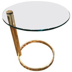 Pace Brass and Glass Table 