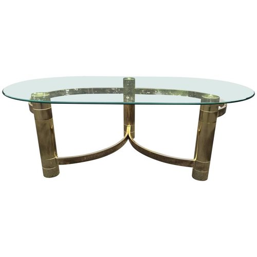 Brass & Glass Coffee Table