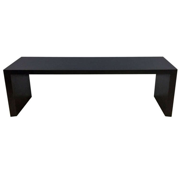  Black Parsons Sofa Table